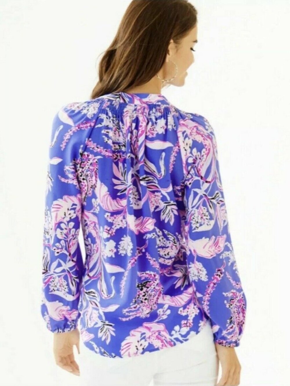 Lilly Pulitzer Elsa Wild Within Silk Top Size S NWT